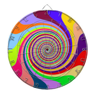 Diana Pastel Swirl Dart Board