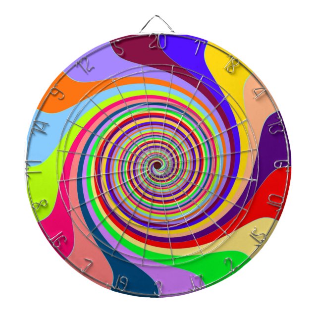 Diana Pastel Swirl Dart Board (Frente)