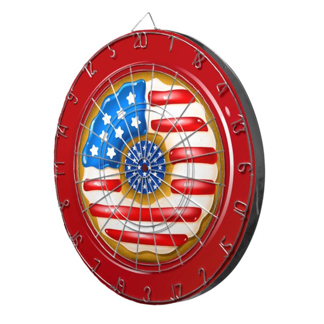 Diana Patriotic Donut Dartboard (Frente Derecha)