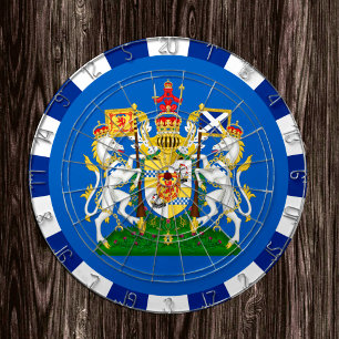 Diana Patriotic Scotland Dartboard & Flag / game board