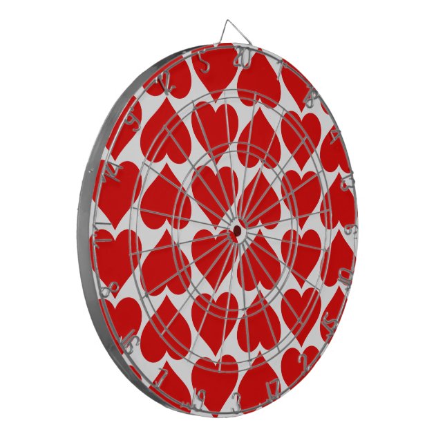 Diana Patrón de corazón rojo, romántico, amor (Frente Izquierda)