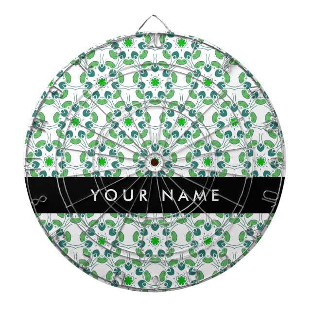 Diana Patrón de hojas, hojas verdes, nombre (Frente)