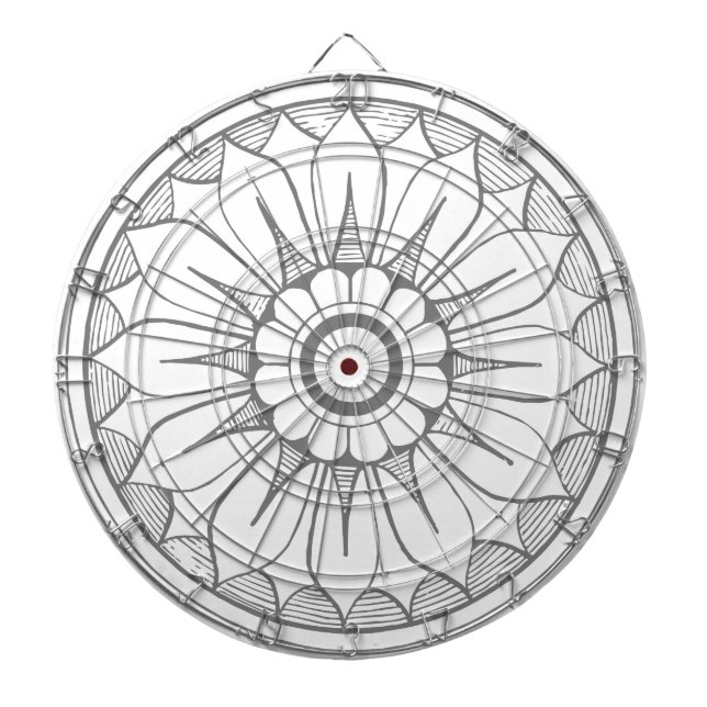 Diana Patrón de medallón moderno gris y rosa monogramo (Frente)