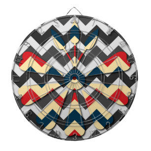 Diana Patrón de zigzag de chevron de flor moderna