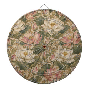 Diana Patrón floral botánico de loto de agua vintage