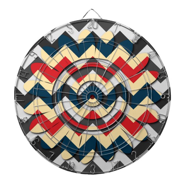 Diana Patrón Zigzag 2 de cheurero de flor moderno (Frente)