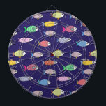 Diana Peces multicolores en azul marino<br><div class="desc">Pescado multicolor en la pizarra azul marino Dart.</div>