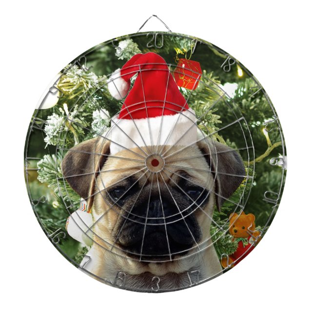Diana Perro de pug cachorro árbol de Navidad Ornamentos  (Frente)