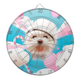 Diana Perro esponjoso con Gorra blanco