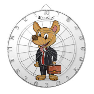 Diana Perro gracioso usando traje de negocios personaliz