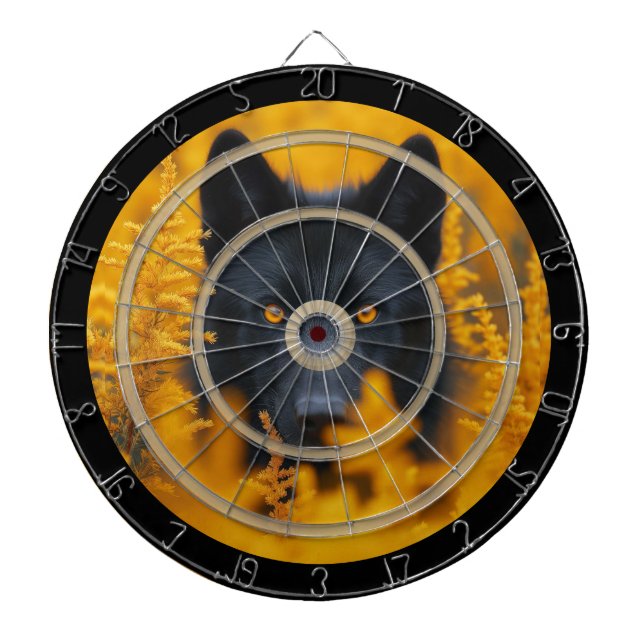 Diana Perro negro con asombrosa regulación de ojos dorad (Frente)