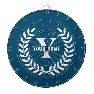 Diana Personalizado Blue Dartboard Personalize Inicial/N