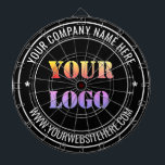 Diana Personalizado Business Logo Text Dart Board - Sus<br><div class="desc">Colores y tipos de letra personalizados - Paneles con el logotipo personalizado simple de su empresa y nombre Sitio web o Personalizado de texto profesional Diseño promocional Business Dart Board / Regalo - Añadir su logotipo - Imagen o foto - Código QR / Nombre - Compañía / Sitio web o...</div>