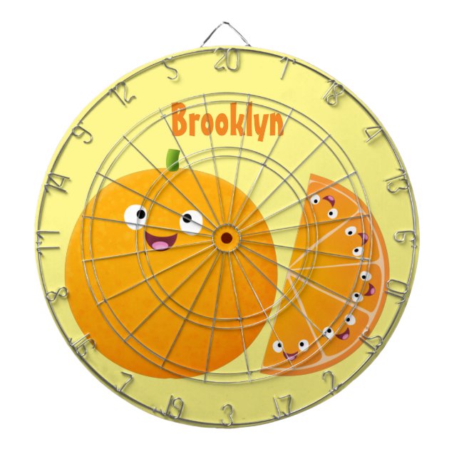 Diana Personalizado de cítricos de feliz naranja (Frente)