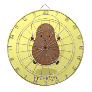 Diana Personalizado de cuerda de saltar de patata feliz