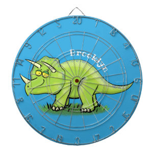 Diana Personalizado de dinosaurios de triceratops verde