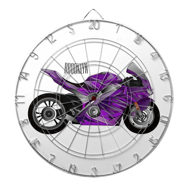 Diana Personalizado de motocicleta Purple (Frente)