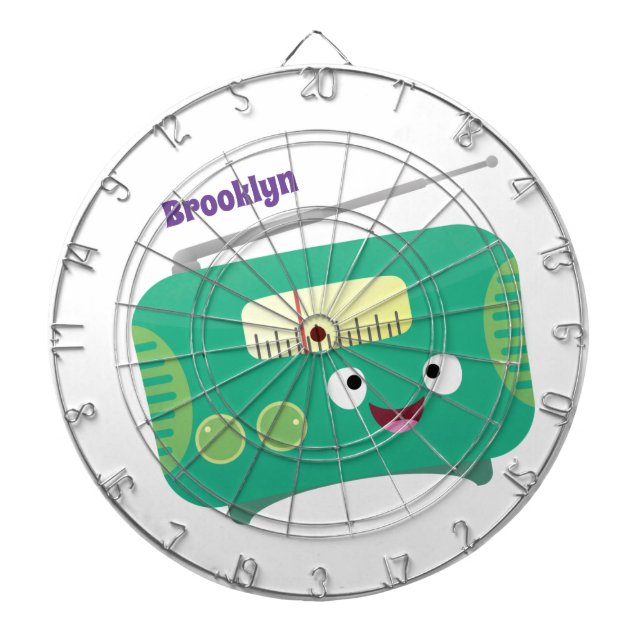 Diana Personalizado de radio retro alegre y gracioso (Frente)