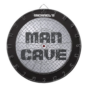 Diana Personalizado Diamondplate look Man Cave Dartboard