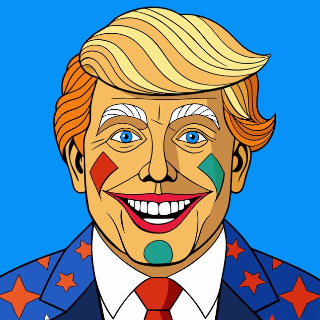 Diana Personalizado Man (A Cartoon Character with Blonde Hair and a Clown Face Dart Board!)