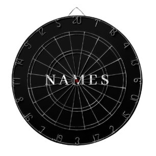 Diana Personalizado negro simple Añadir su nombre elegan