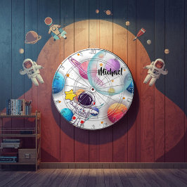 Diana Personalized Astronaut & Planets Dartboard Game
