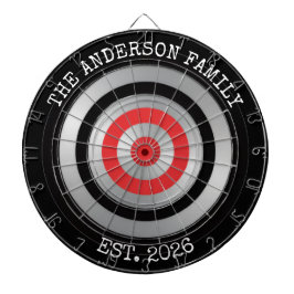 Diana Personalized Family Dartboard Wall Art Sign