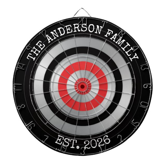Diana Personalized Family Dartboard Wall Art Sign (Frente)
