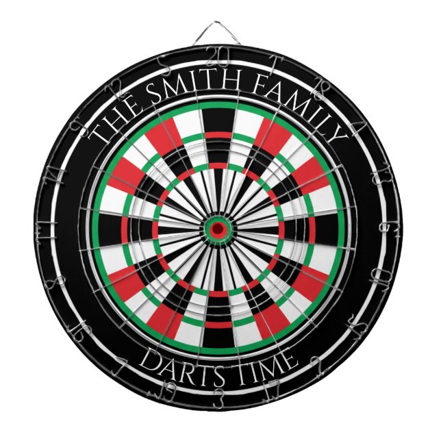 Diana Personalized Family Dartboard with Custom Name  (Frente)