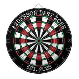Diana Personalized Family Name Dartboard Man Cave