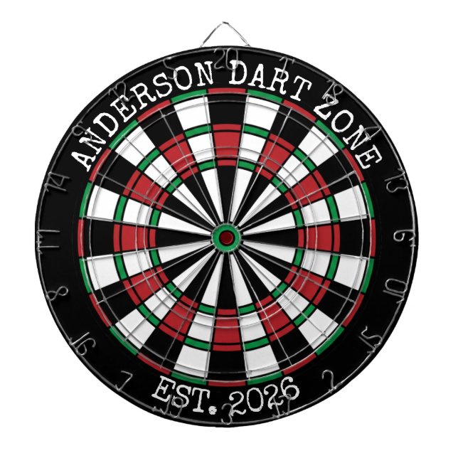 Diana Personalized Family Name Dartboard Man Cave (Frente)
