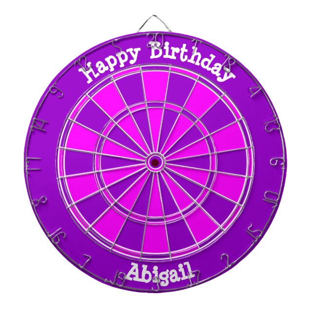 Diana Pink Purple Personalizado Feliz Cumpleaños (Frente)