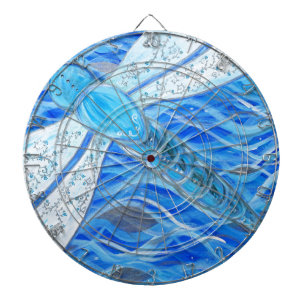 Diana Pintura azul y de plata de la libélula