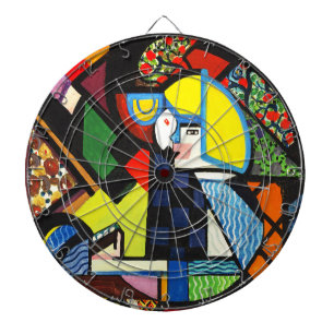 Diana Pintura Modernista Geométrica Colorida Abstracta