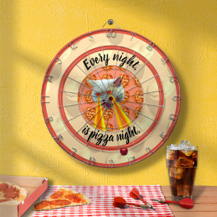 Diana Pizza Night Cat Dart Board
