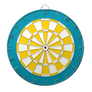 Diana Placa Dart: Blanco, Amarillo Dorado Y Verde azulad