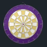 Diana Placa Dart: Blanco, Oro Antiguo Y Púrpura<br><div class="desc">Juego De Tablero Blanco,  Oro Viejo Y Púrpura,  Incluyendo 6 Dardos De Ladrón</div>