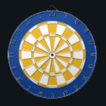 Diana Placa Dart: Blanco, Oro Y Azul<br><div class="desc">Juego De Tablero De Color Blanco,  Oro Y Azul Con 6 Dardos De Ladrón</div>