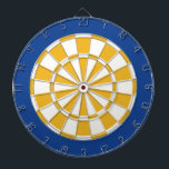 Diana Placa Dart: Blanco, Oro Y Azul<br><div class="desc">Juego De Tablero De Color Blanco,  Oro Y Azul Con 6 Dardos De Ladrón</div>