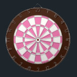 Diana Placa Dart: Blanco, Rosa Y Marrón<br><div class="desc">Juego De Tablero De Arte Blanco,  Rosa Y Marrón,  Incluyendo 6 Dardos De Ladrón</div>