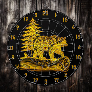 Diana Placa Dart de Oso Durable con acentos de oro