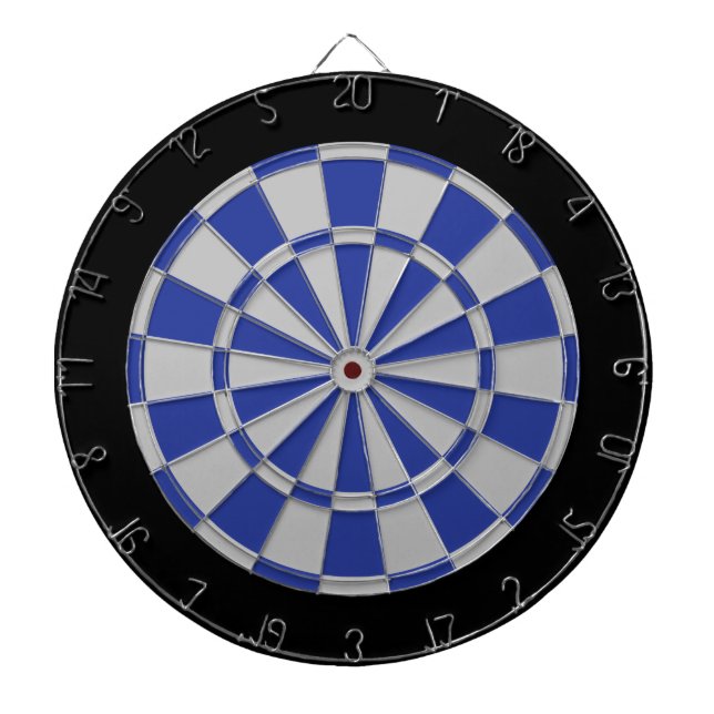 Diana Placa Dart: Gris plateado, Azul Y Negro (Frente)