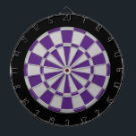 Diana Placa Dart: Gris plateado, Morado Y Negro<br><div class="desc">Juego De Tablero De Color Gris,  Púrpura Y Negro Plateado,  Incluyendo 6 Dardos De Ladrón</div>