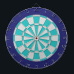Diana Placa Dart: Plata Clara, Turquesa Y Marina<br><div class="desc">Plata Clara, Turquesa Y Juego De Tablero De Arte De Color Naval Incluyendo 6 Dardos De Ladrón</div>