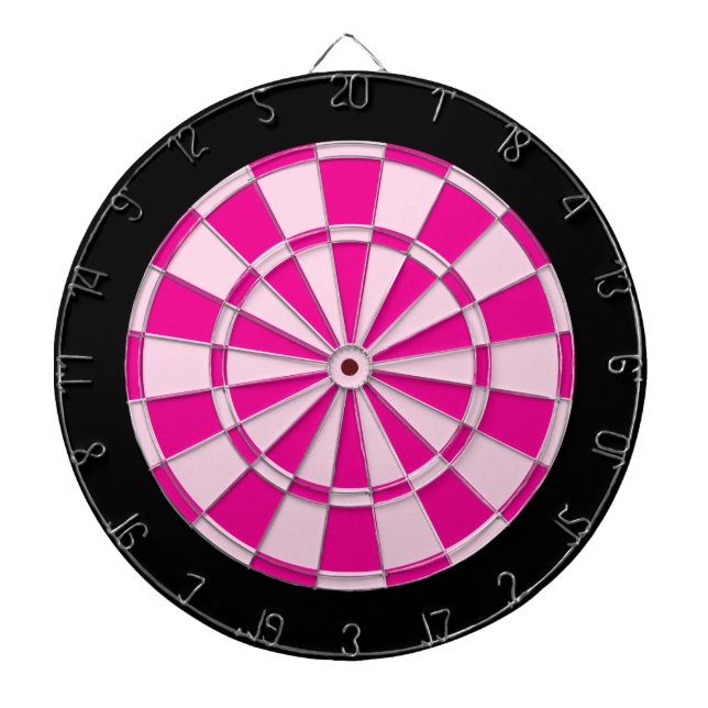 Diana Placa Dart: rosa claro, rosa oscuro y negro (Frente)