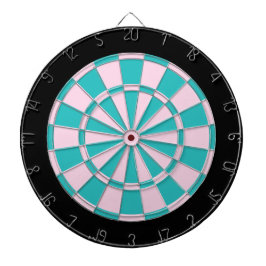 Diana Placa Dart: rosa claro, Turquesa Y Negro