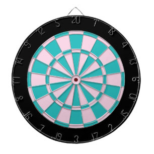 Diana Placa Dart: rosa claro, Turquesa Y Negro