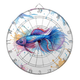 Diana Placa Dart - Serie acuarela: Betta Fish