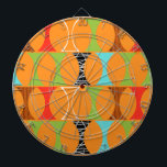 Diana Placa de dibujo de patrón Naranja moderno de media<br><div class="desc">Toc, Toc. ¿Quién está ahí? Placa De Diseño Moderno De Patrón Naranja De Mediados Del Siglo! Oye, con un diseño tan retro, no necesitas una línea de punzonado. Este diseño, muy moderno, tiene un fondo naranja vibrante y filas de formas gitschy adorables en verde, rojo, turquesa, negro y blanco y...</div>