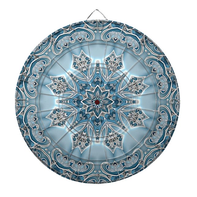 Diana Placa Floral Ornate Azul (Frente)